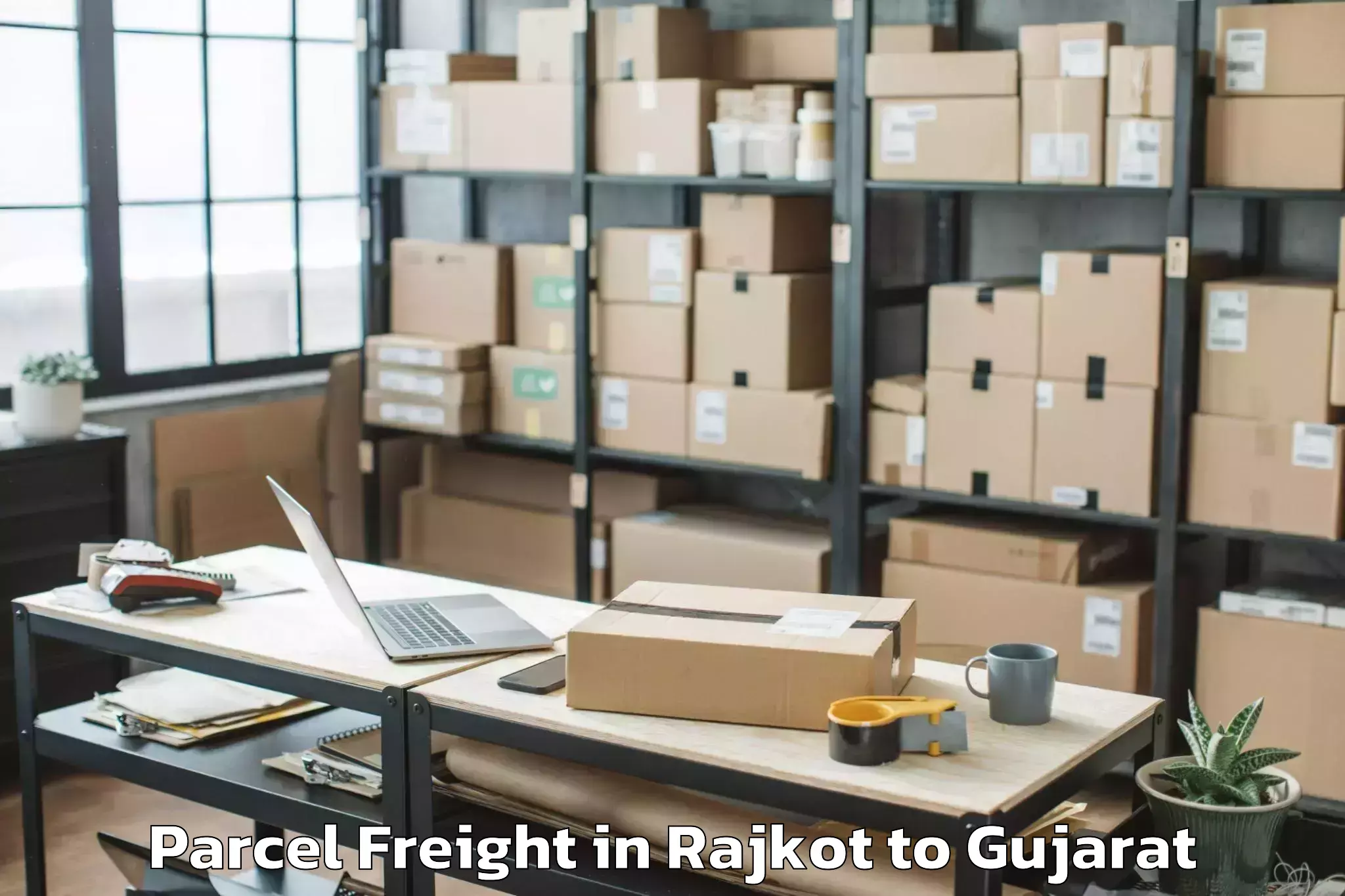 Quality Rajkot to Rai University Ahmedabad Parcel Freight